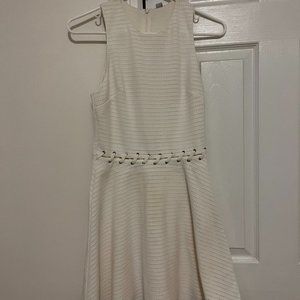 White A-line Dress